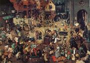 NEEFFS, Pieter the Elder The Battle Between Carnival and Lent oil painting picture wholesale